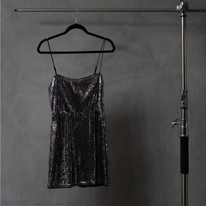 Urban Outfitters Sliver Sequin Dress (Mini)